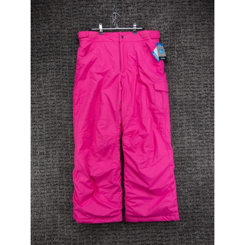 Columbia Starchaser Peak II Snow Pants Youth XL Pink Waterproof Winter Ski NWT